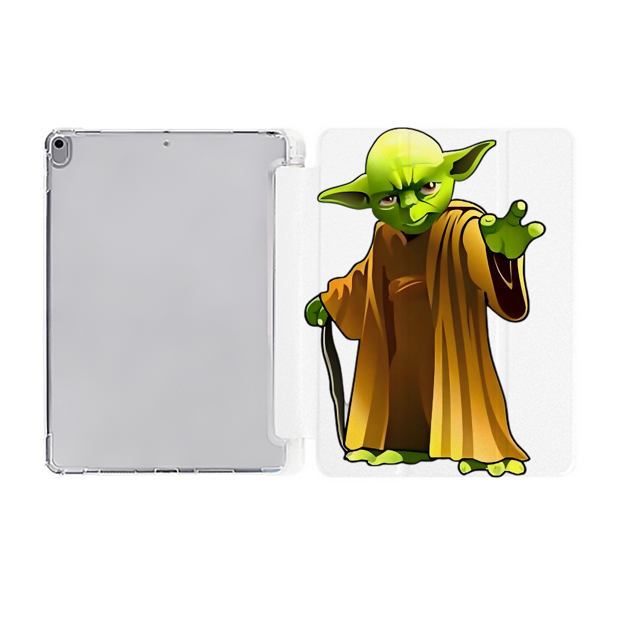 （画像用） スター・ウォーズ Star Wars IPad ケース ペン収納付き 三つ折りスタンド PUレザー×シリコン 対応機種9.5/10.5/10.9インチ